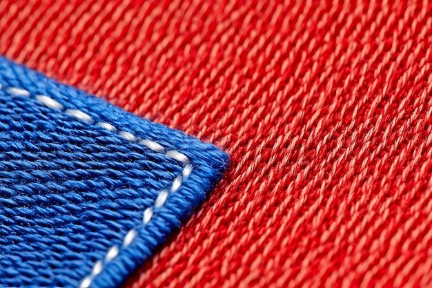 Embroidered pattern close up